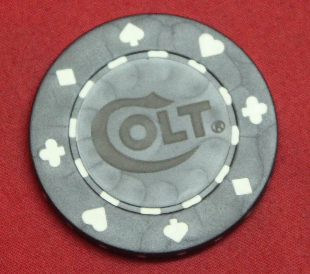Colt Firearms Black Poker Chip