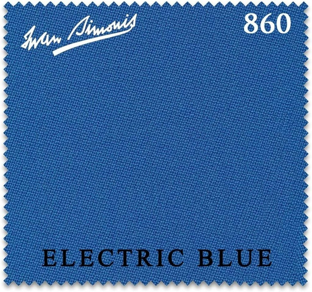 Simonis 860 Pool Table Cloth -Electric Blue 7FT