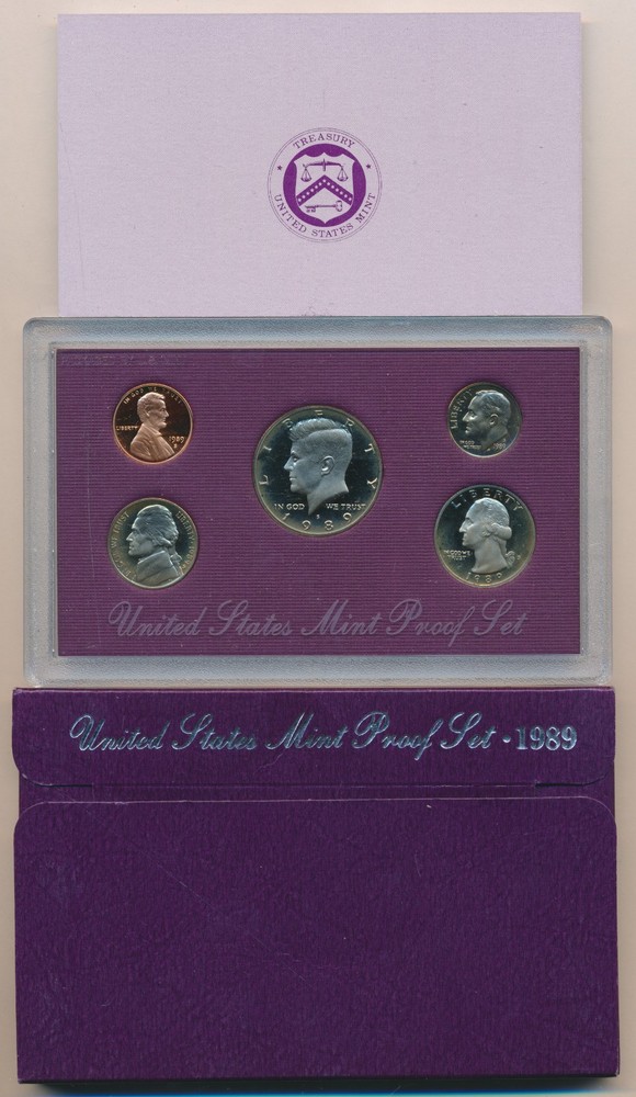 1989 U S MINT PROOF COIN SET