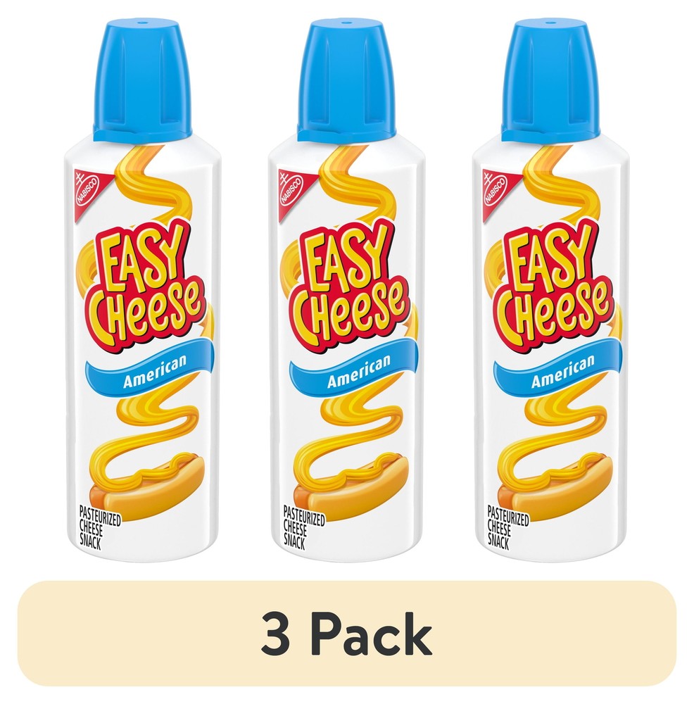 Easy Cheese American Cheese Snack, 8 oz