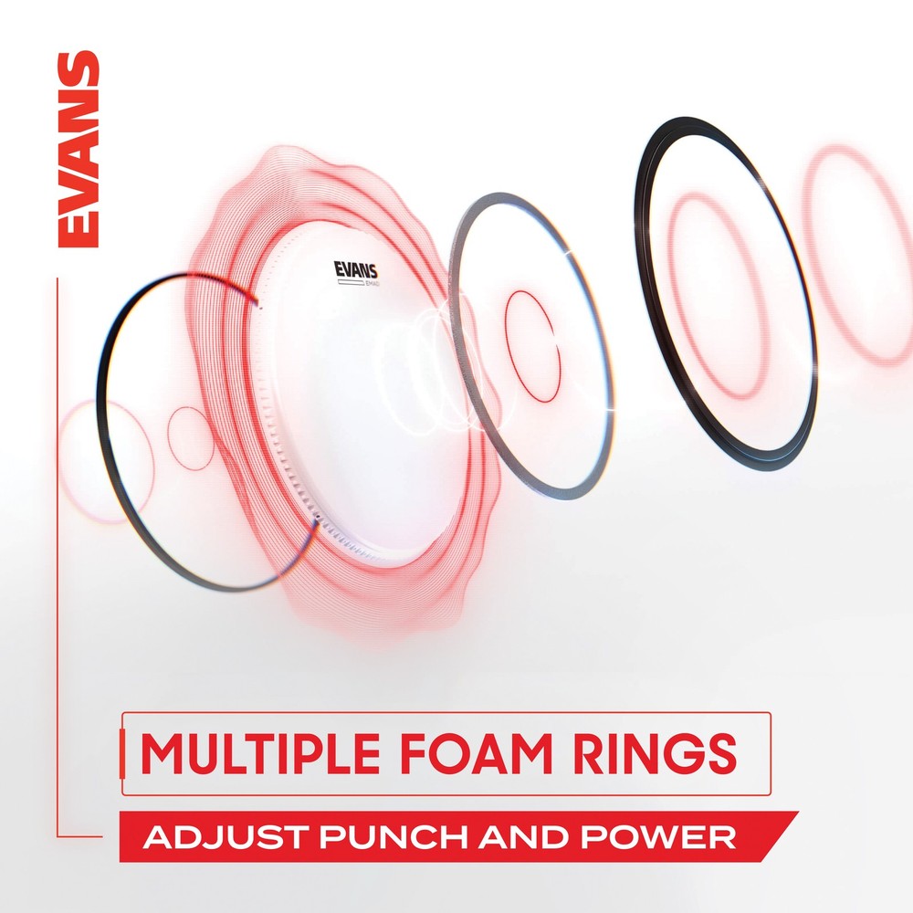 EVANS EMAD2 System Bass Pack, 20 Inch