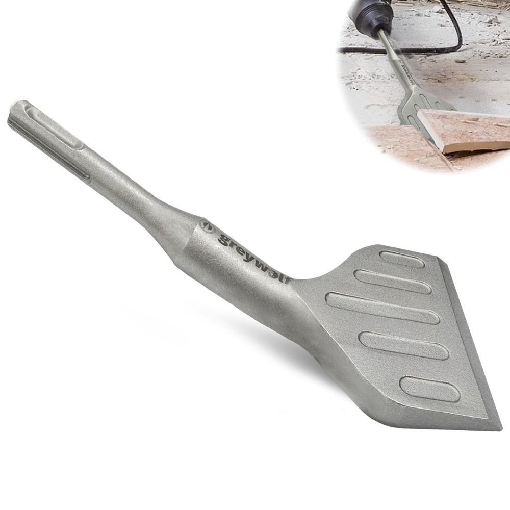 Greywolf SDS Plus Chisel Drill Bit, 3 Inch 20° Crank Angle Wide Bend Chisel