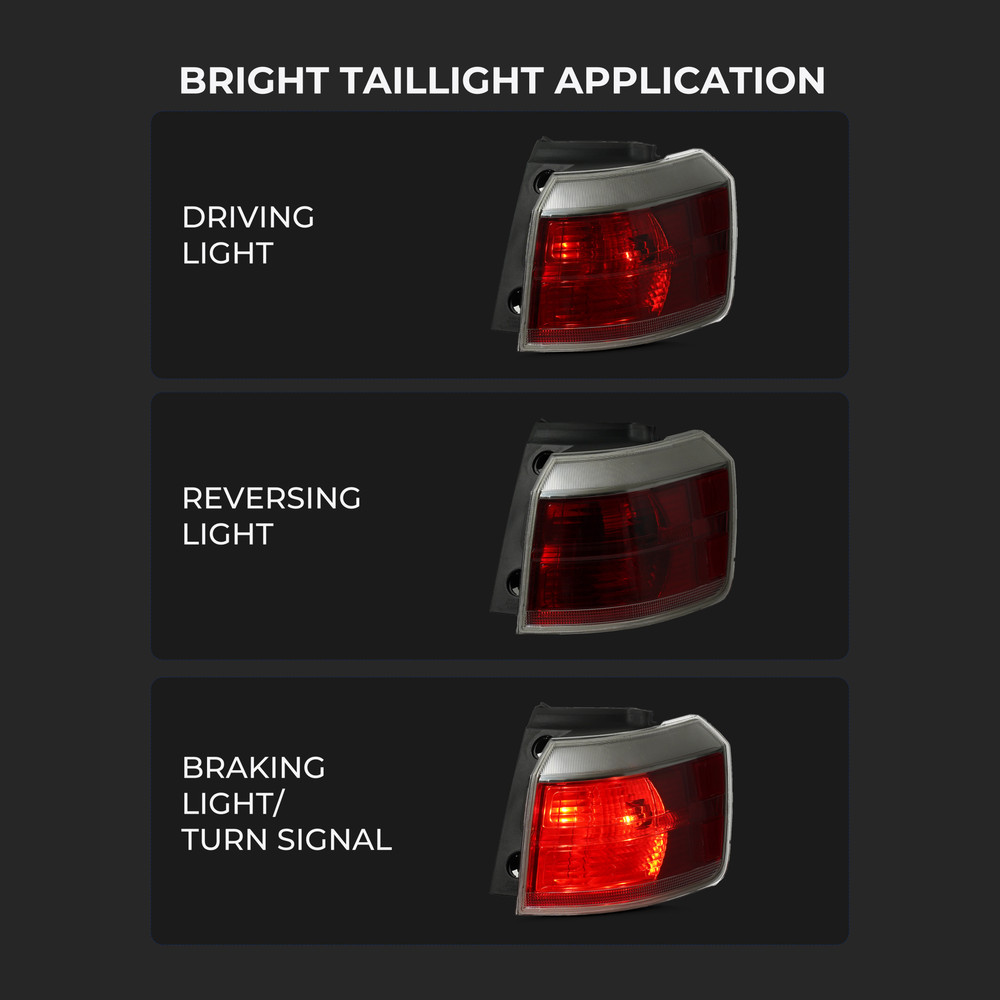 Halogen Tail Light For 2013-2017 GMC TERRAIN Denali Rear Outer Right Passenger