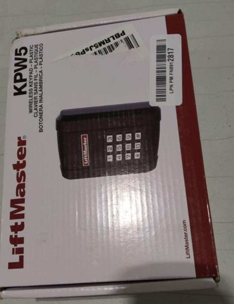 LiftMaster KPW5 Wireless 5 Code Commercial Keypad, Includes 2 Keys