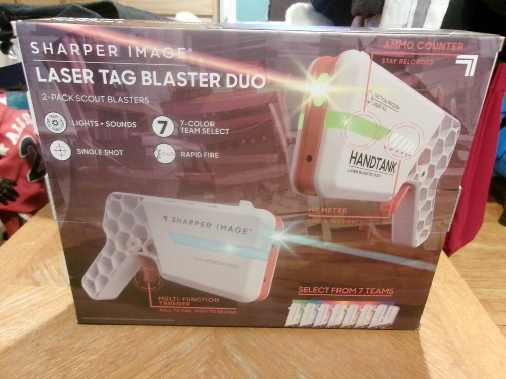 Sharper Image Laser Tag Blaster Duo 2-pack Scout Blasters *NEW*