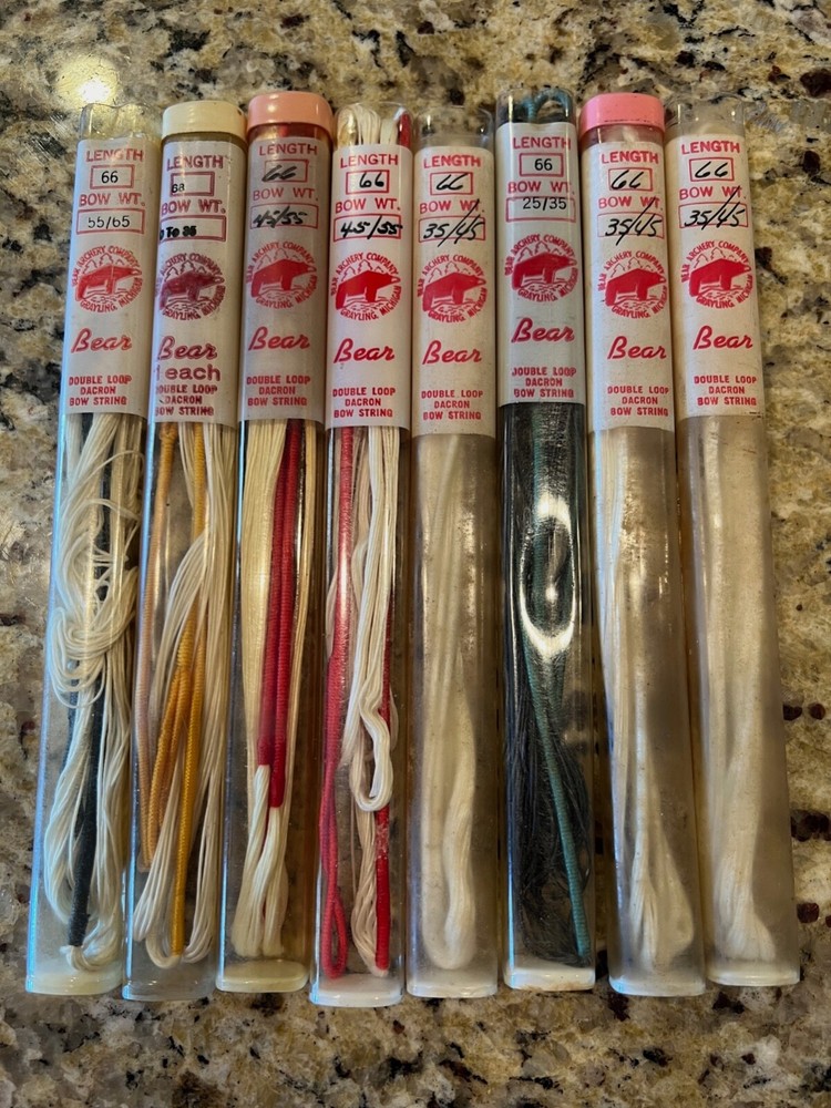 Vintage Bear Archery 66 AMO Recurve Bowstrings Bow String , Bowstring , NOS