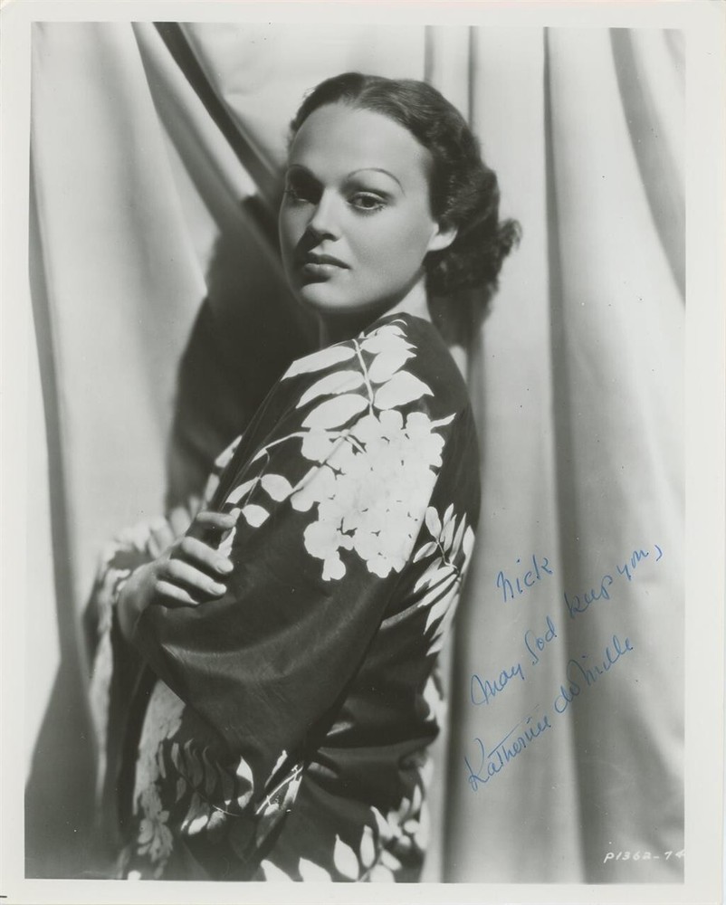 Katherine deMille-Vintage Signed Photograph