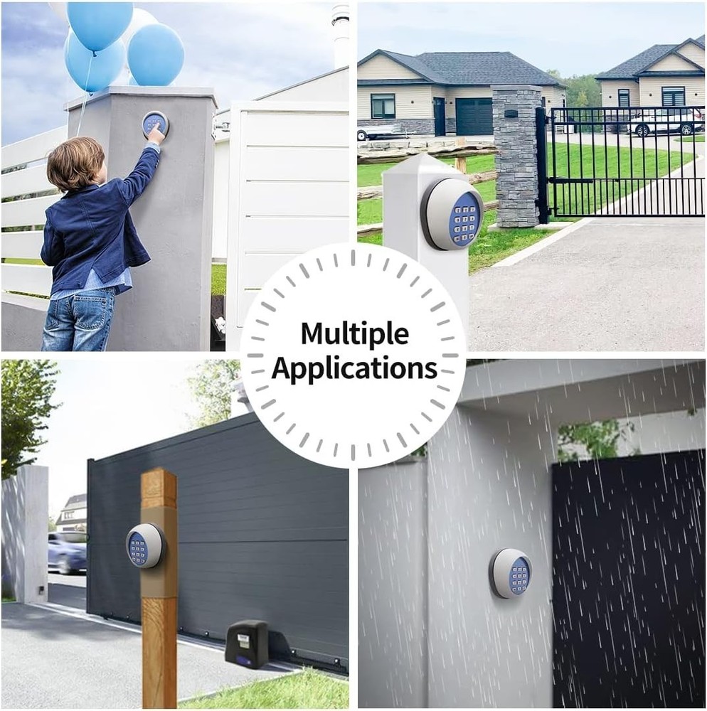 User-Friendly Keyless Entry Pad for Gates - Secure Remote Access - 3.6"L x 3.1"W
