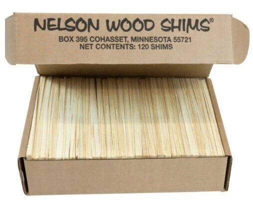 Nelson Wood Shims 8", 120 Shims