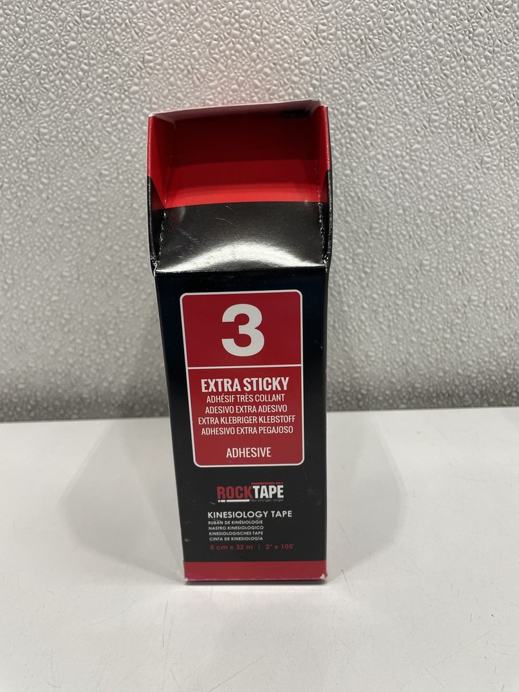 RockTape Extra Sticky Roll 2"x105', Black