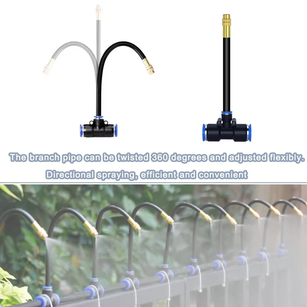49.21Ft Drip Irrigation Kit Automatic Drip Irrigation System, 360° Bendable