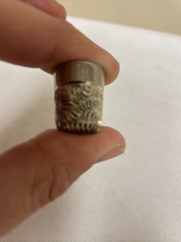 Sterling Silver Sewing Thimble, Marked Inside/signed?