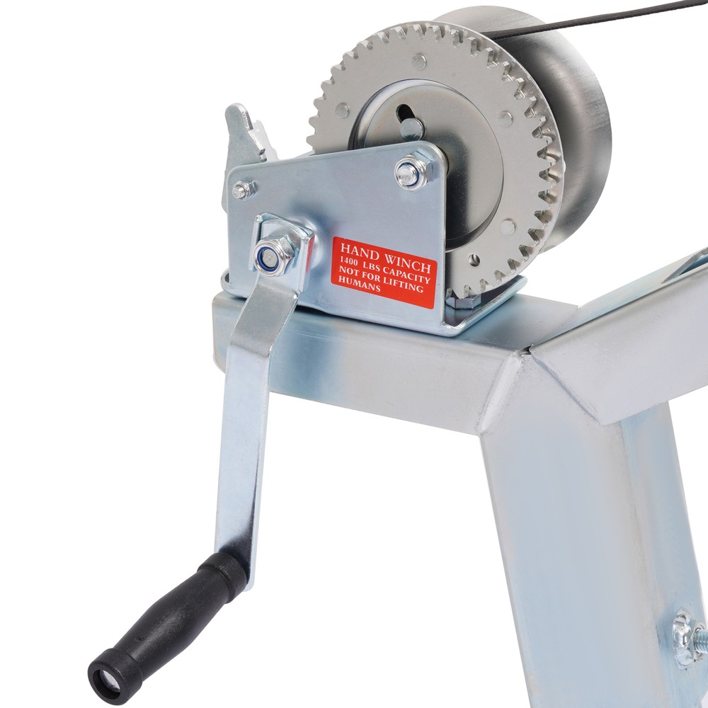 1400lbs Adjustable Winch Post Winch Stand W/ Roller Winch For Boat or Trailer