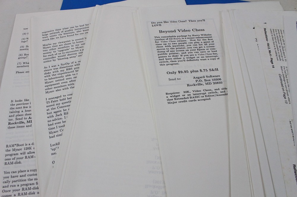 Vintage Computer Asgard News Software Original Program Layouts Magazine