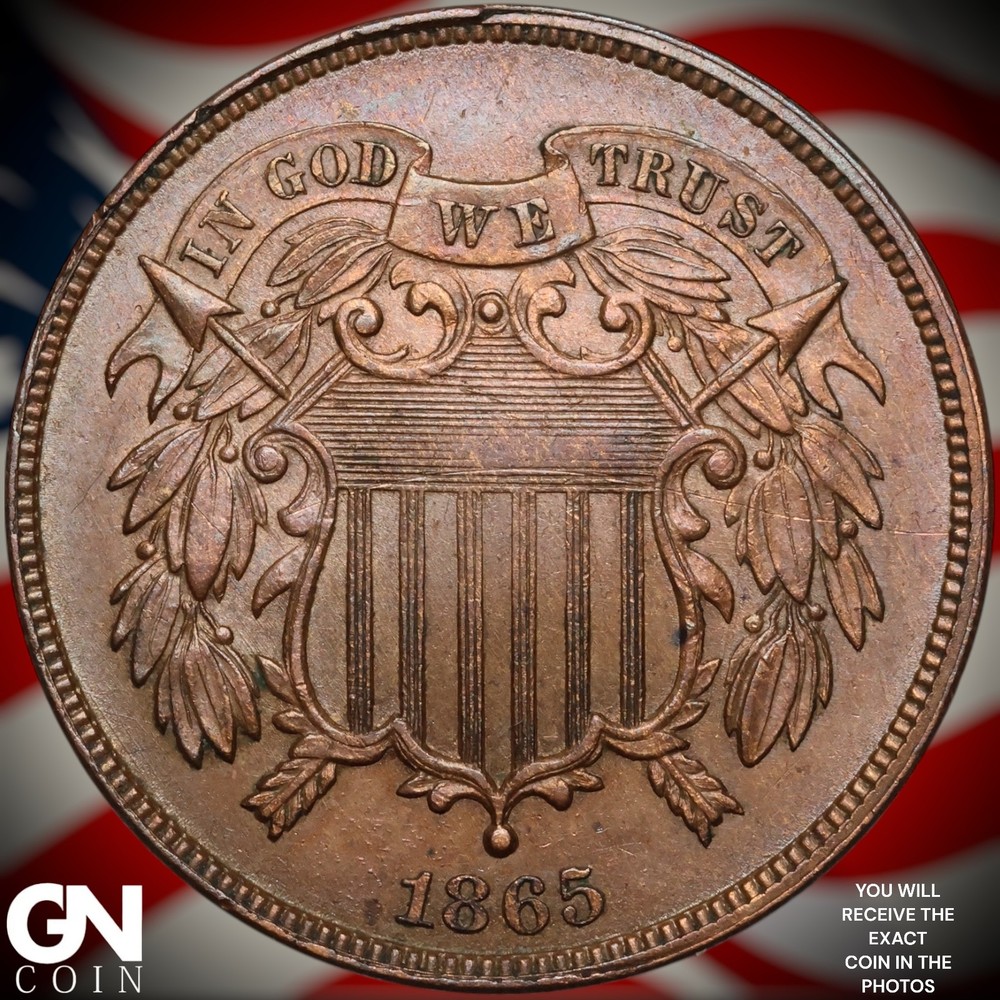 1865 2 Cent Piece A9633