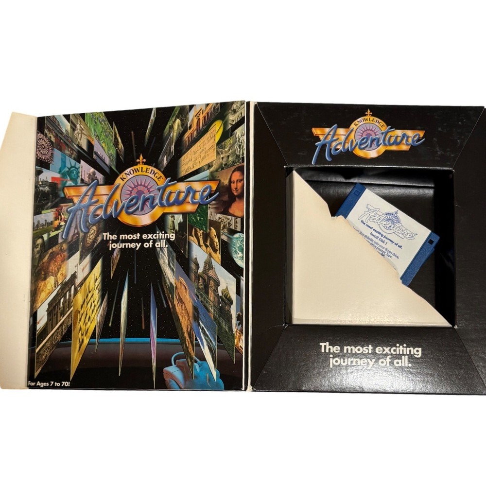 1990s Knowledge Adventure Educational Software CD ROM 8 Disks Vintage PC Game