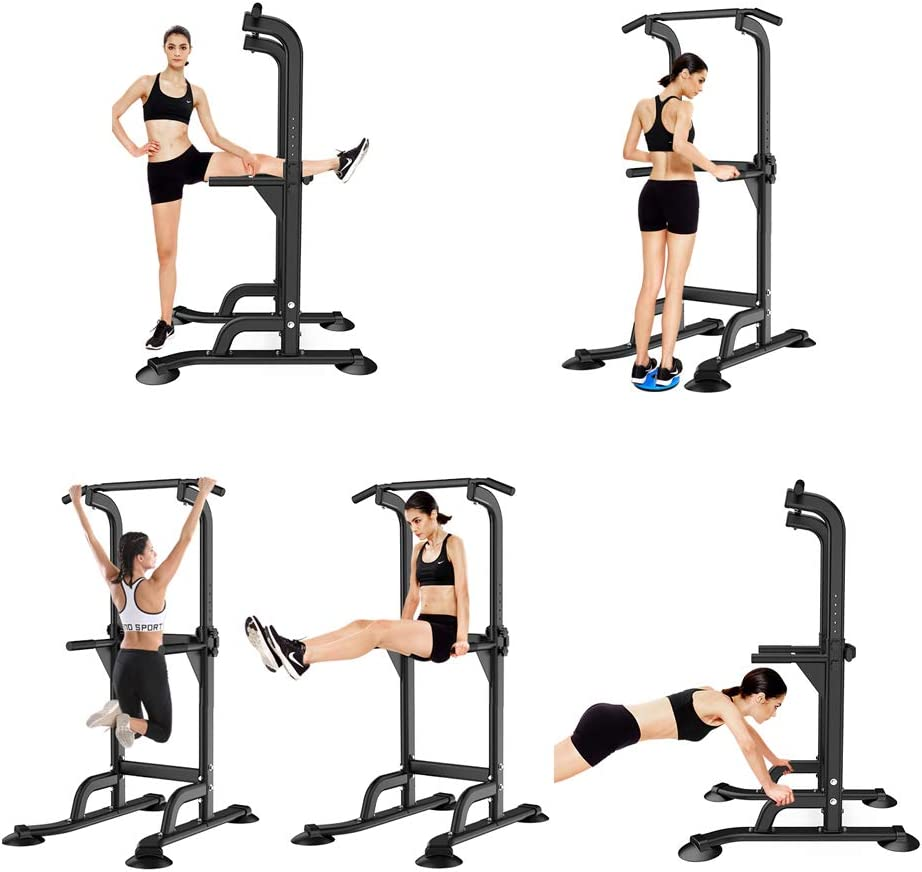 Power Tower Pull Up Bar Multi-Function Strength Training Fitness Workout Station