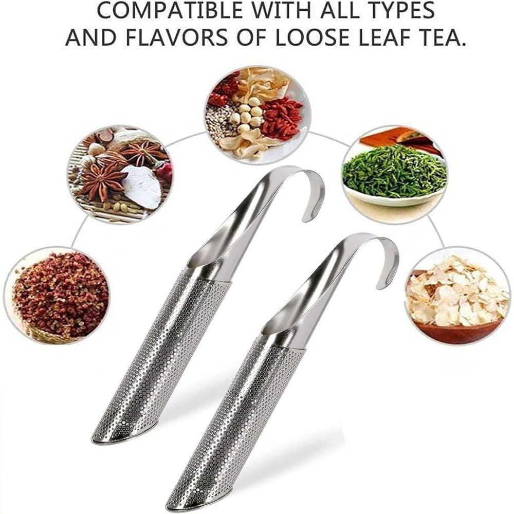 3PCS Stainless Steel Tea Diffuser Strainers, Long-handle Filters for Loose L...