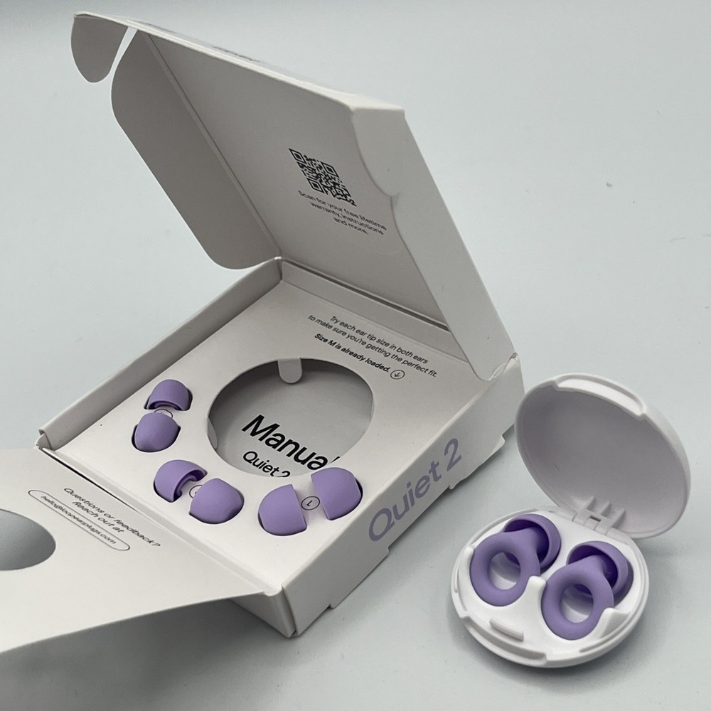 Loop Quiet 2 Ear Plugs Noise Reduction Super Soft Reusable Hearing Violet