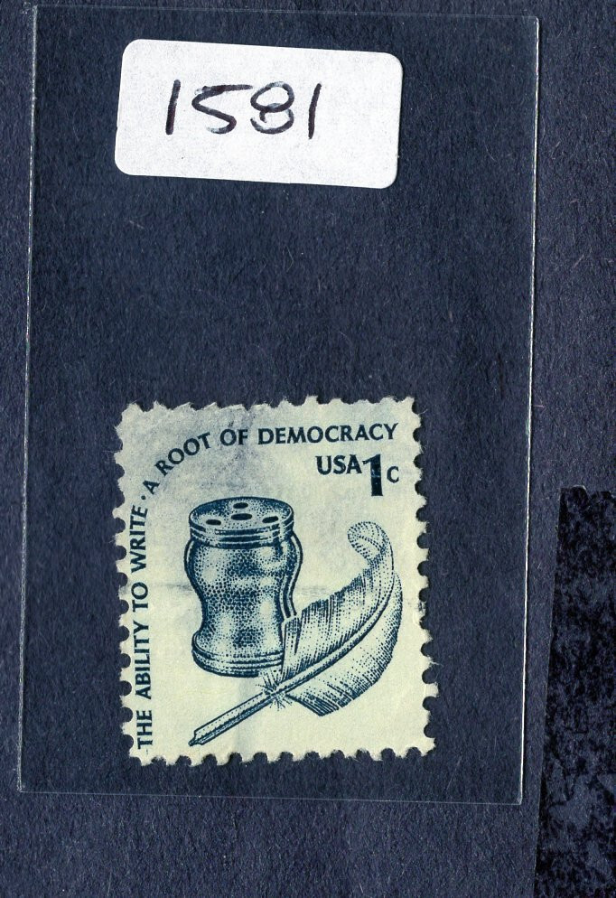 1977 Stamp #1581 Inkwell & Quill Used