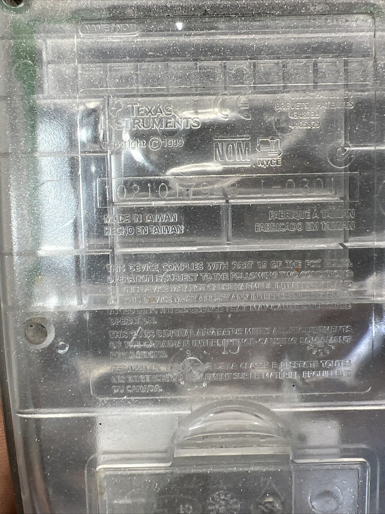 Texas Instruments TI-83 Plus Silver Edition Graphing Calculator Clear Tested