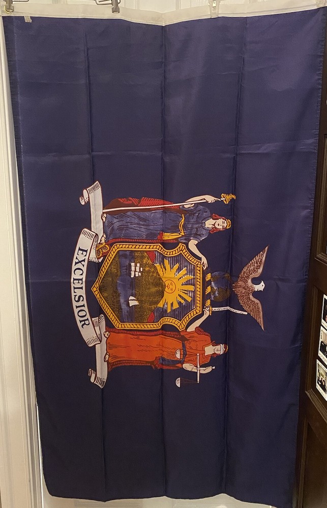 Excelsior New York State Flag ~29” x 57” 100% Polyester
