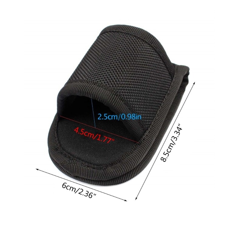 Duty Belt Nylon Weave Flashlight Holster, Fits Standard D Cell Flashlight