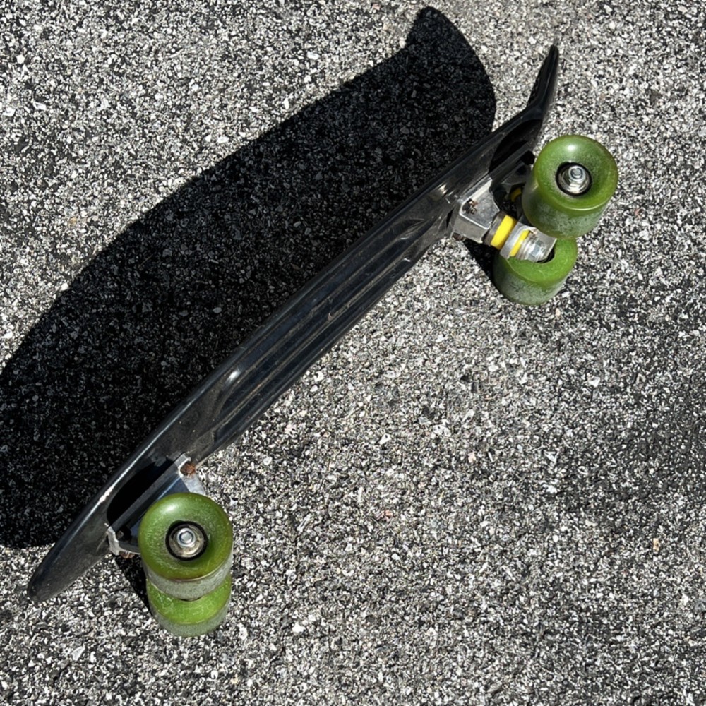 OBEY Complete Skateboard Black Deck Green Wheels Plastic Material