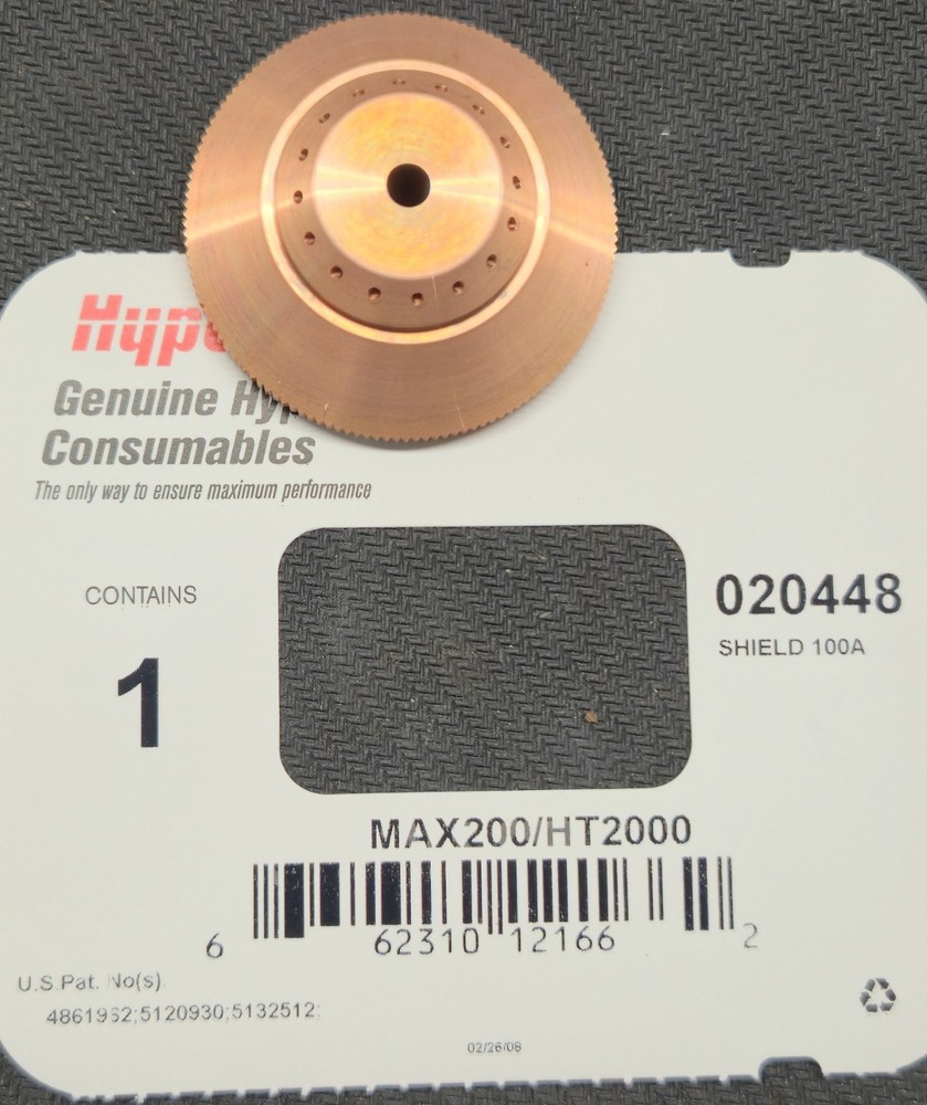 Hypertherm 020448 Shield Air N2 Arh2 100 Amp