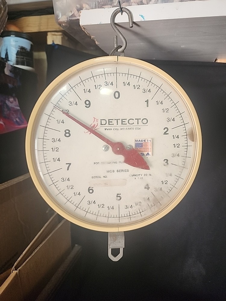 Cardinal Detecto MCS-Series 20lb x 1oz Dial Hanging Scale