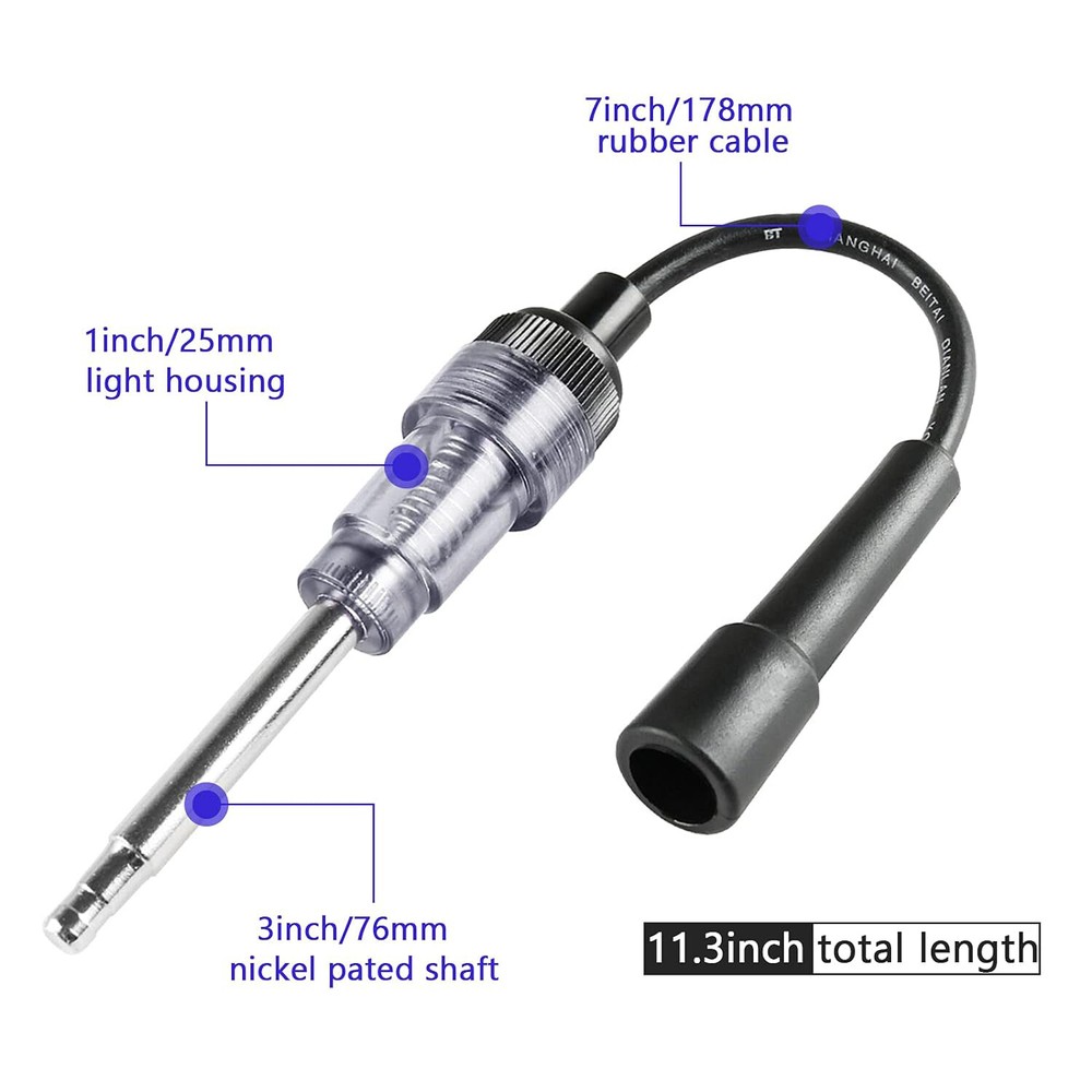 3x Spark Plug Tester Ignition Coil Engine System In Line Diagnostic Test Tools