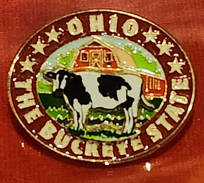 Ohio The Buckeye State Pin Cow Barn