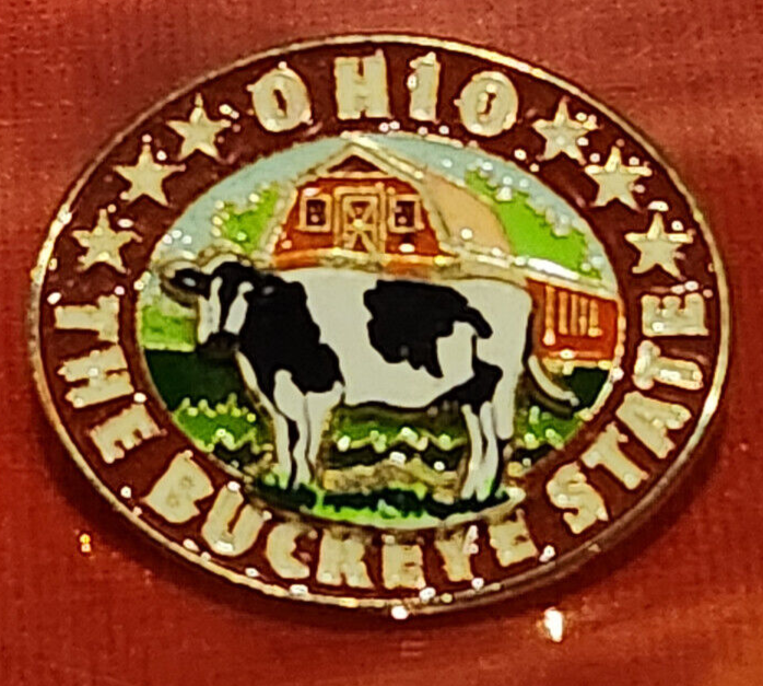 Ohio The Buckeye State Pin Cow Barn