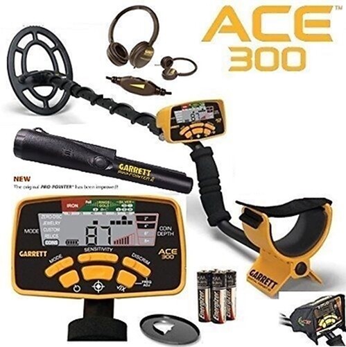 Garrett ACE 300 Metal Detector with PRO POINTER II Pinpointer