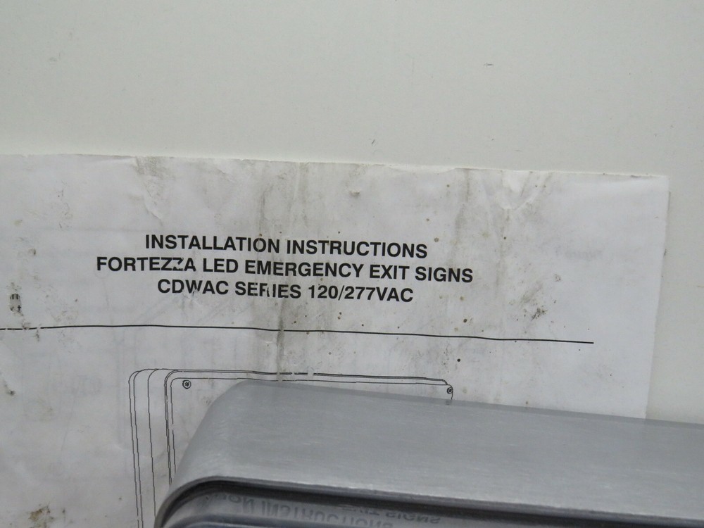 Evenlite CDWACG1CN Fortezza Heavy Duty Wet Location Emergency LED Exit Sign