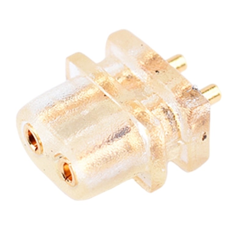 Solid Clear 0.78mm 2pin Socket Headphone Connector For Portable Electronics
