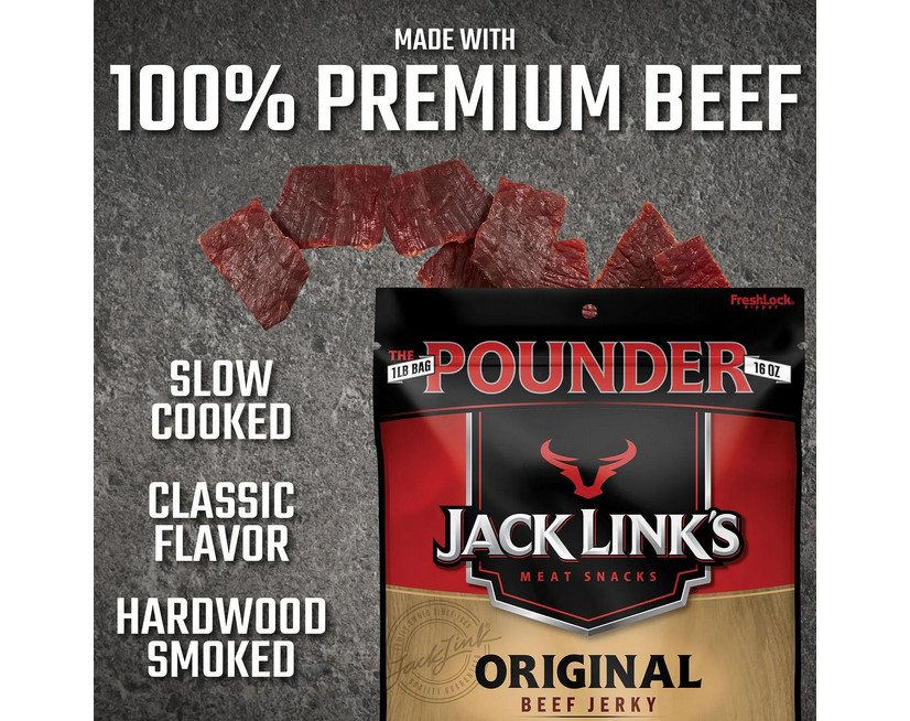 Jack Link's Original Beef Jerky, 16 oz.