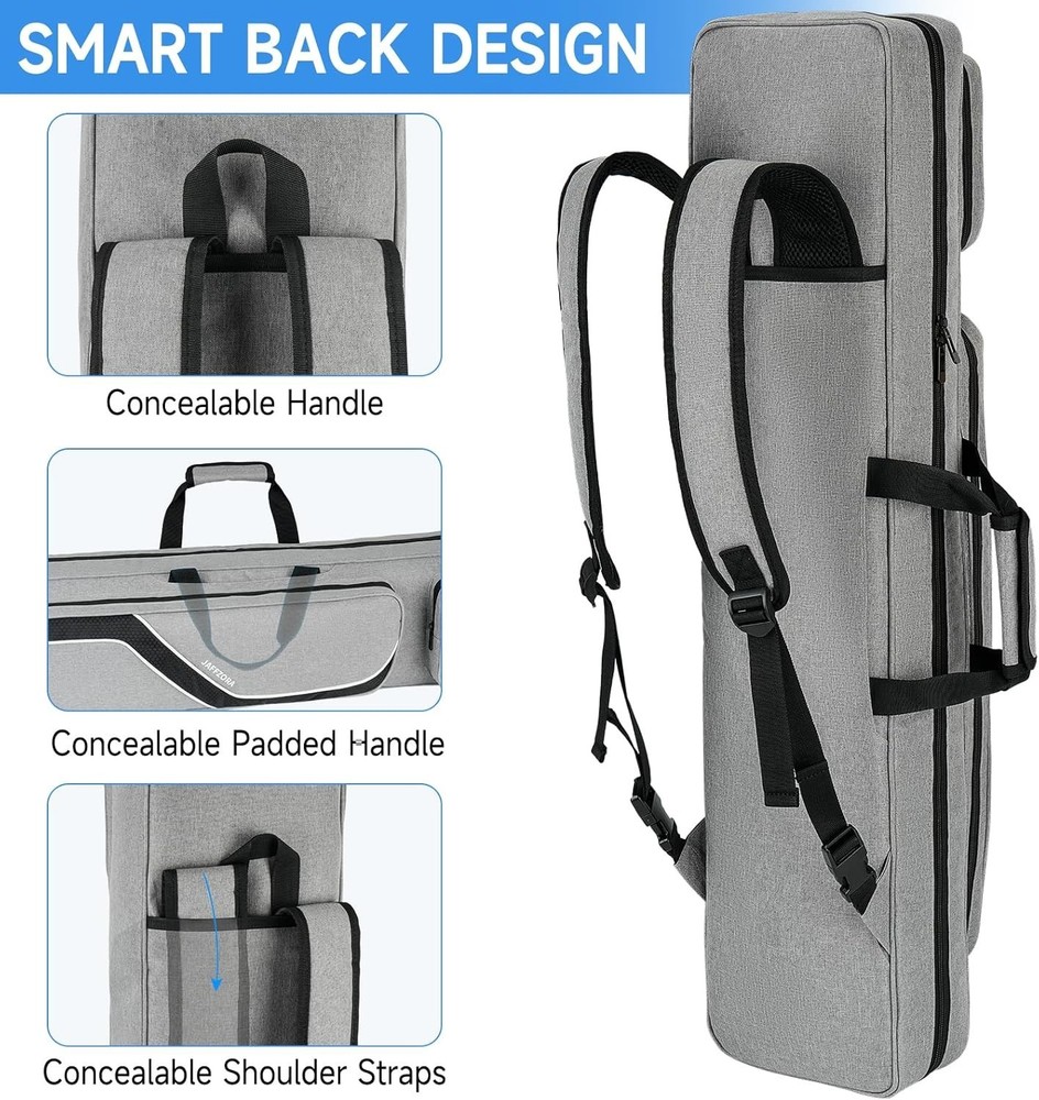 Pool Cue Carrying Case with Shoulder Straps