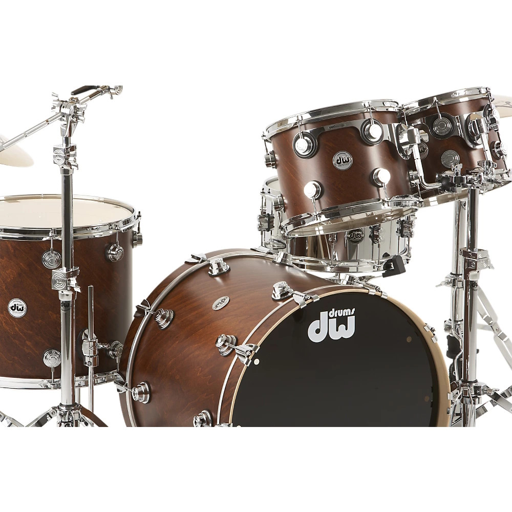 DW Collector's Series 4-Piece Shell Pack Walnut Chrome Hardware