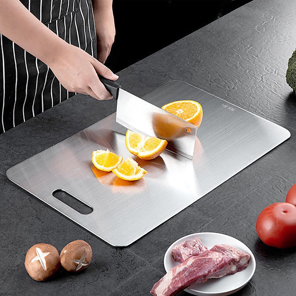 Titanium Double-Sided Cutting Boards Titanium Chopping Board For Kitchen Camping