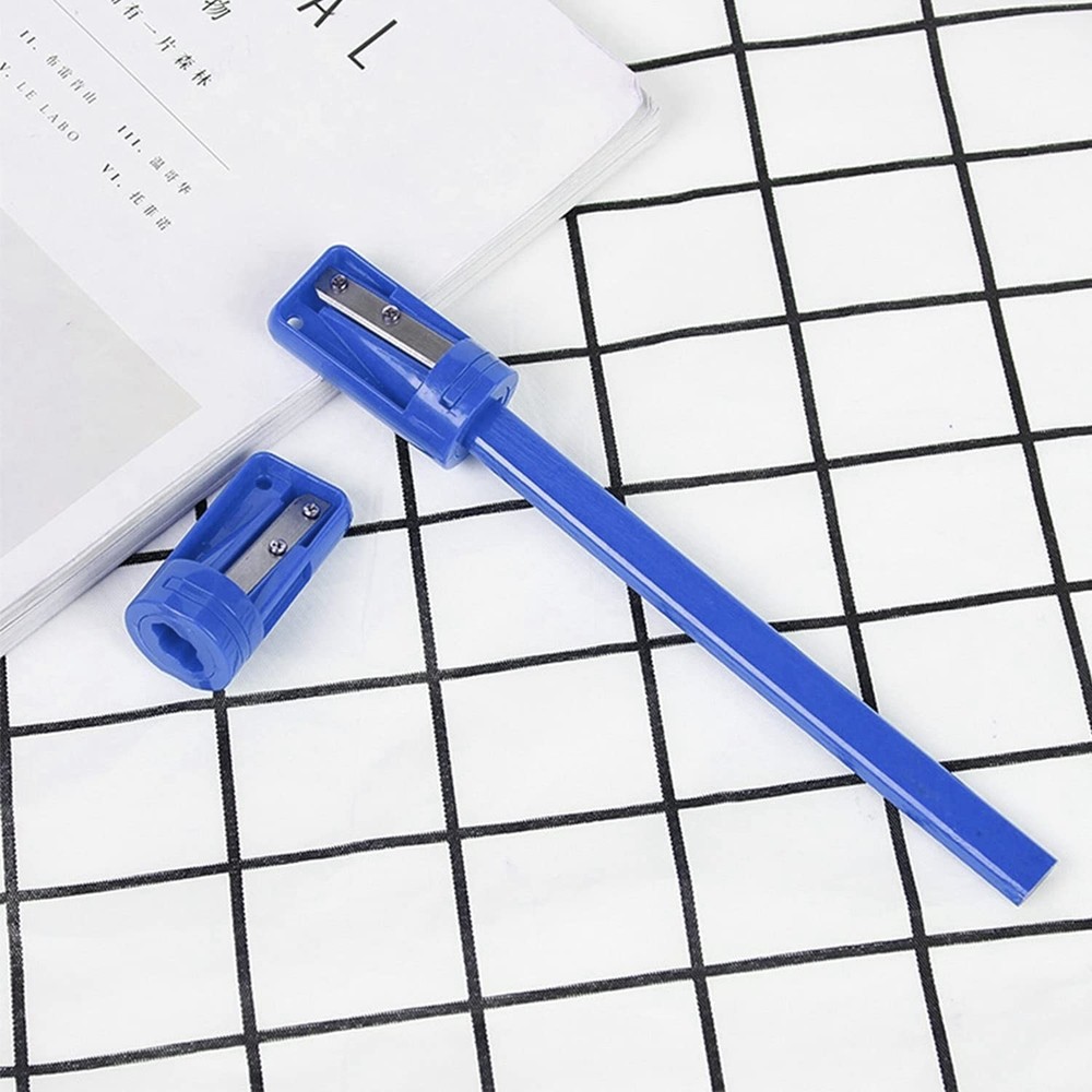 Carpenter Pencil Sharpener- 4 Pack Pencil Sharpener for Flat Carpenter Pencil...