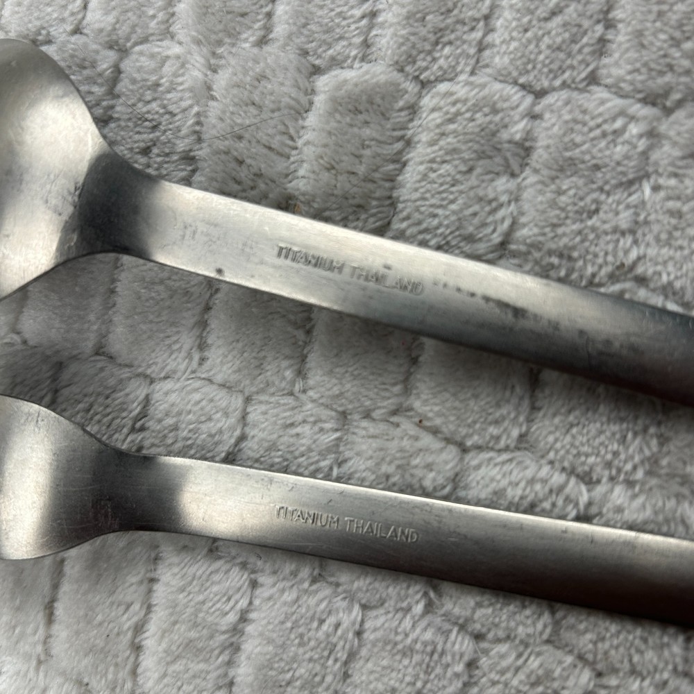 MSR Titan Ultralight Titanium Backpacking Fork & Spoon Set
