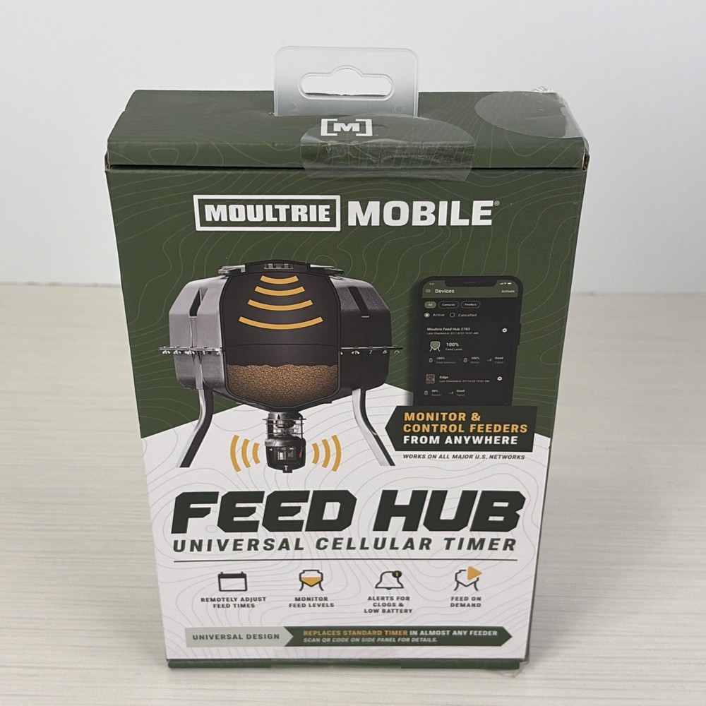 Moultrie Mobile Feed Hub Universal Cellular Timer - New Sealed