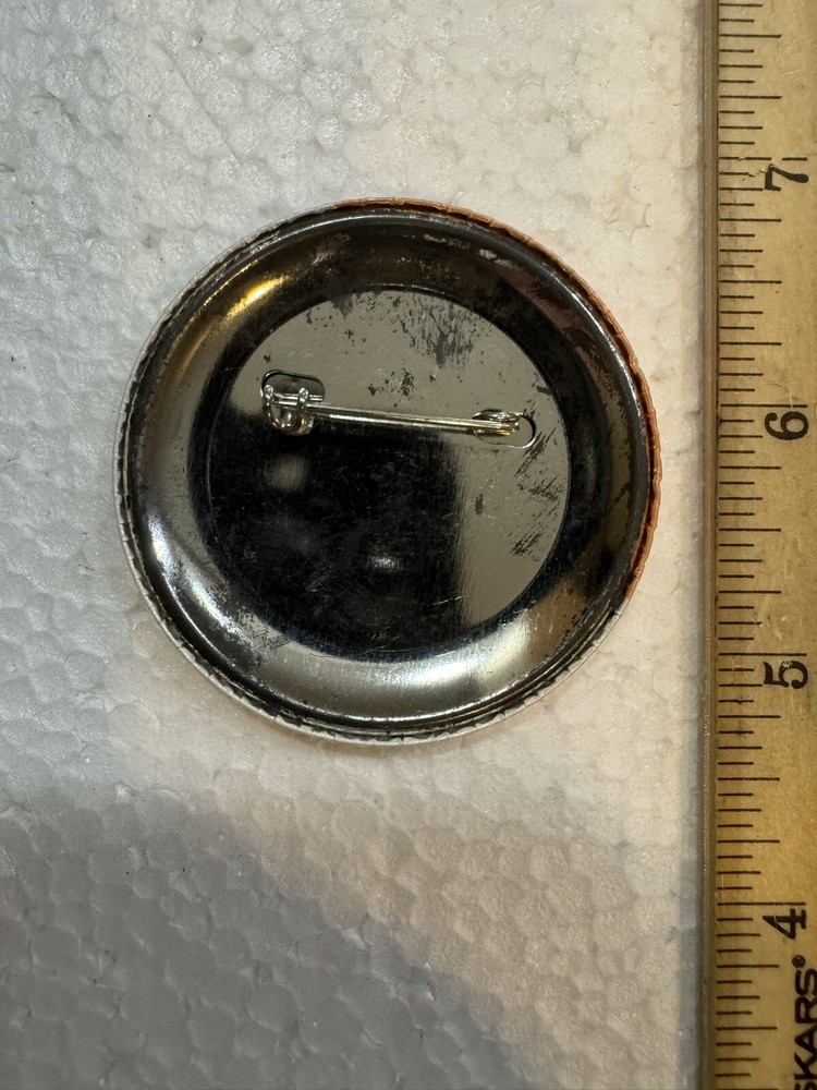 NASA Space shuttle LAUNCH GUEST BUTTON - Orange