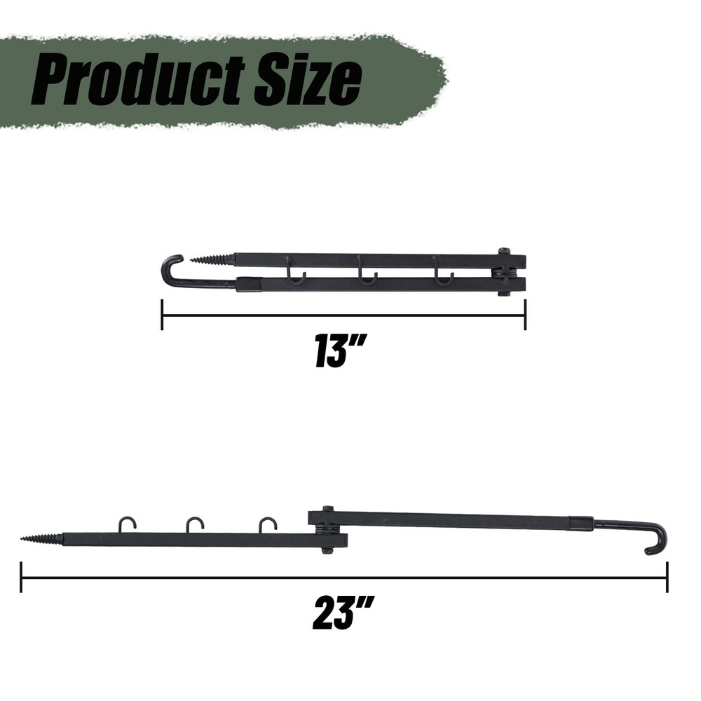 Tree Stand Bow Hanger Gear Holder Accessory Hook - Pack of 3