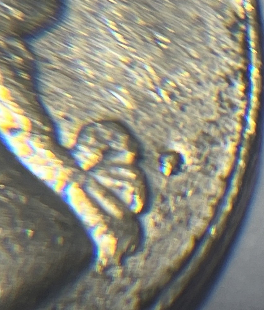 1981 P Washington Quarter Errors Strike Though Grease Unreadable Mint Mark #2