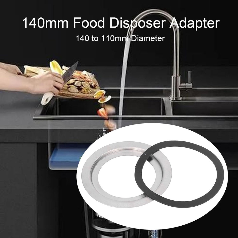 140Mm Food Disposer Adapter, 140 to 110Mm Garbage Disposal Adapter Waste Disposa