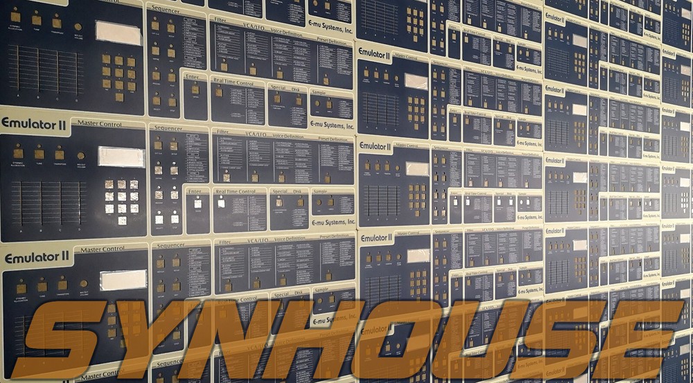 WORLD'S FIRST E-mu Emulator II+ HD Replacement Main Control Panel Overlay NEW!