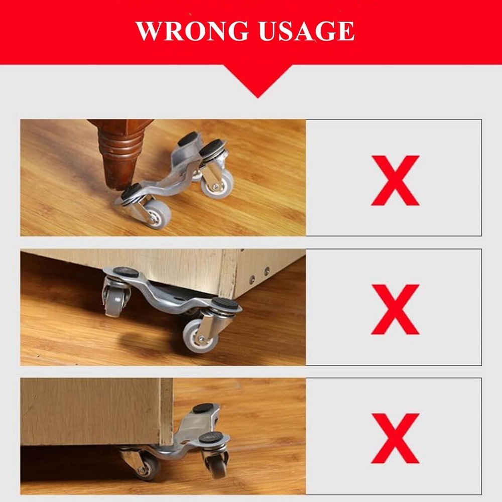 Durable 3-Wheel Mover's Dolly Set - Effortless Heavy Lifting, 200 lbs Capacity