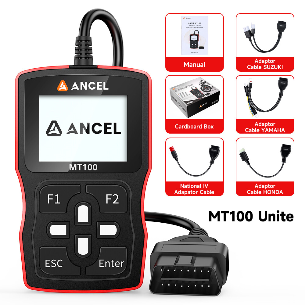 Motorcycle OBD2 Scanner Motorcycles Code Reader Diagnostic Tool Engine ABS